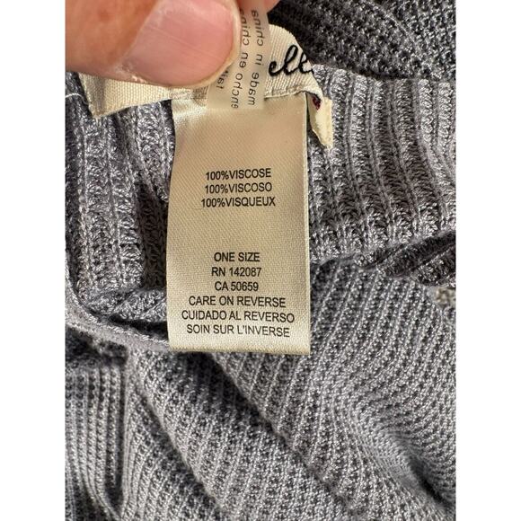 Simply Noelle Knit Poncho Sweater Womens One Size Minimalist Lagenlook Oversize - Picture 5 of 10